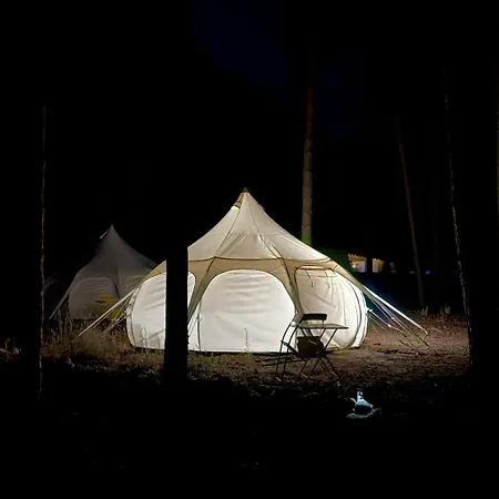 Glampingzelt Auf Naturcampingplatz Am Heideblick
